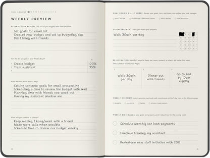 Full Focus Gray Linen Planner by Michael Hyatt - The #1 Daily Planner to Increase Focus, Eliminate Overwhelm, and Achieve Your Biggest Goals - Hardcover