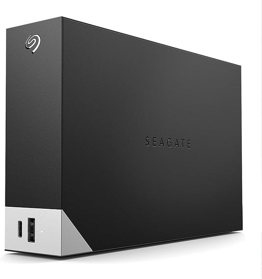 Seagate One Touch Hub 6TB External Hard Drive HDD – USB-C and USB 3.0 port, for Computer Desktop Workstation PC Laptop Mac (STLC6000400)