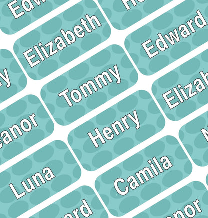 Personalized Waterproof Name Labels Press and Stick Custom Name Stick on Clothing Labels. Customized Up to 3 Lines Great for Camp & Daycare