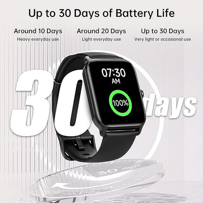 Smart Watch for Men, Alexa Built-in 1.85" HD Touchscreen Fitness Tracker with Bluetooth Call, 24/7 Heart Rate/Sleep/SpO2 Monitor, 100+ Sport Modes,2ATM Waterproof Smartwatch for Android iPhone(Black)