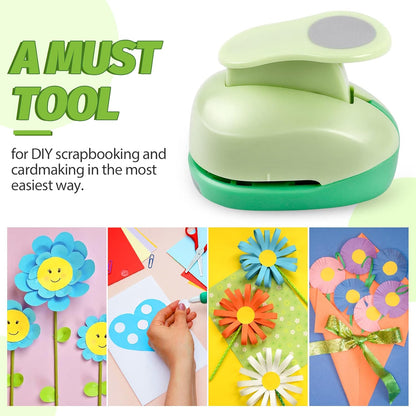 UCEC Circle Punch Craft Hole Punch for Paper Crafting, 5 Different Size Circle Cutters Hole Punches for Paper Crafts, Cardstock, Gift Wrapping, Cards, Scrapbooks 3/8 5/8 1 1.5 2 Inch Round Puncher Set