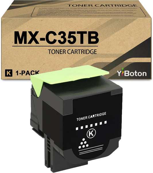 MX-C35T MXC35TB Black Toner Cartridge Replacement for Sharp MX-C35TB Compatible for Sharp MX-C357F MX-C407P Printer