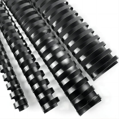 HOUYEE 40 Pack Multi-Size Ring Binding Combs: 5/8 Inch, 1 Inch, 1-1/2 Inch, Letter Size Black Plastic Spines