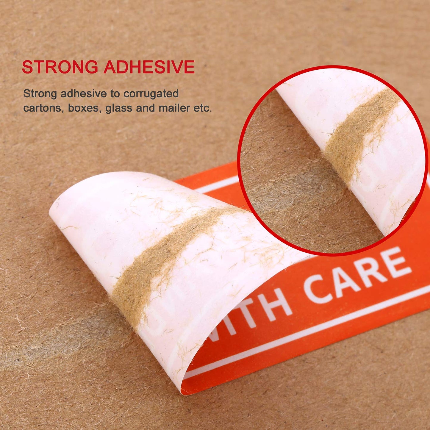 Methdic Fragile Stickers - 1"x 3" Strong Adhesive Fragile Labels 1 Roll/1000 Labels(Handle with Care,Fragile) Stickers for Shipping and Moving