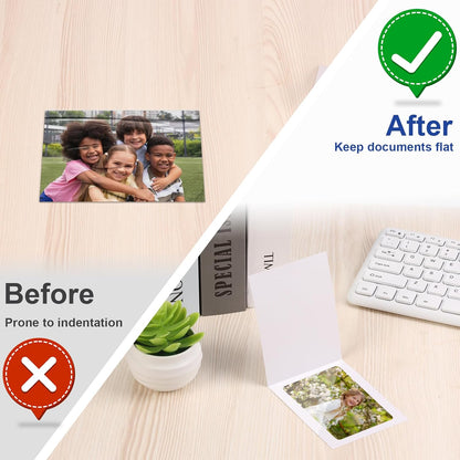 10 Pack 3 x 4 Inch Laminator Carrier Sleeve Business Card Size Thermal Laminating Carriers Sheets Protection Thermal for All Brand Laminating Pouches Work Permits Pass Cards Student ID Cards