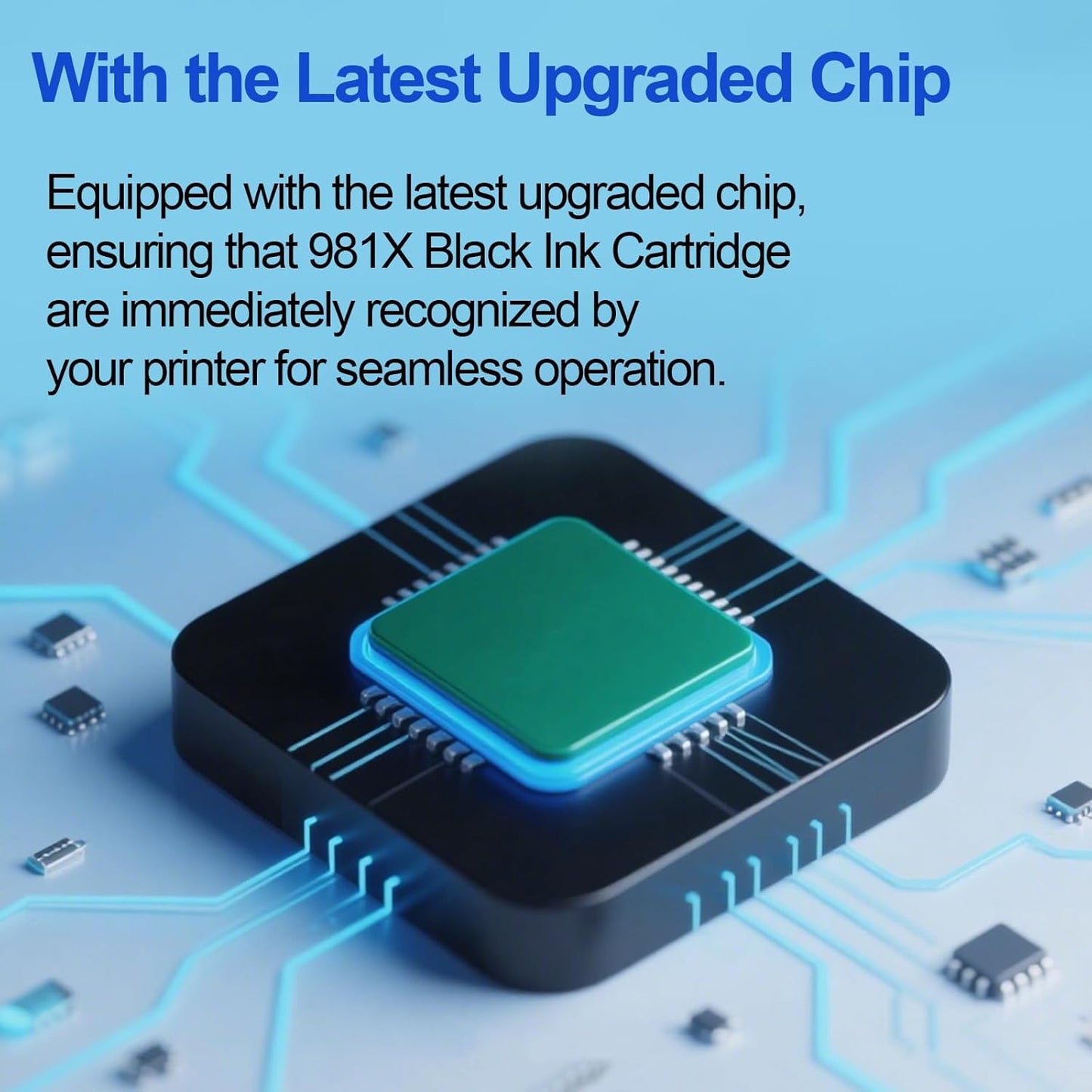 Remanufactured 981X 981 High Yield Black Ink Cartridge Works for PageWide Enterprise Color 556 556dn 556xh MFP 586 MFP 586z MFP 586dn MFP 586f Printer