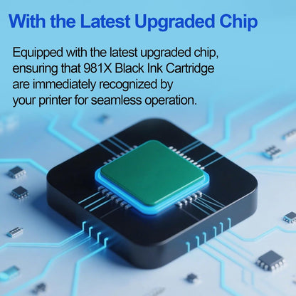 Remanufactured 981X 981 High Yield Black Ink Cartridge Works for PageWide Enterprise Color 556 556dn 556xh MFP 586 MFP 586z MFP 586dn MFP 586f Printer