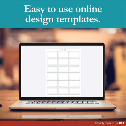 Premium Label Supply White Sticker Rectangle Labels – 2.5" x 1.563" – Laser/Inkjet Compatible – (18 per Sheet), 25 Sheets – 450 Total Adhesive Labels