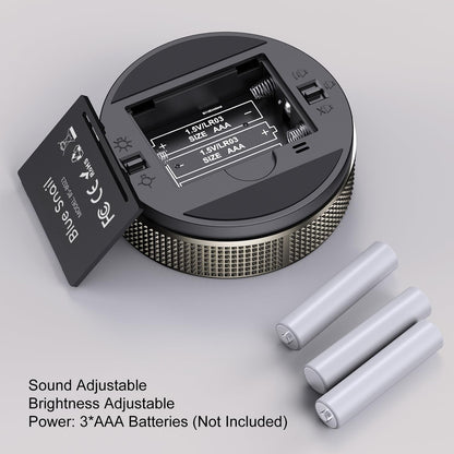 BlueSnail Kitchen Timer with LED Digital Display Smart Efficana for Home Classroom Gym Office, Volume and Brightness Adjustable Productivity Timer (Guncolor)