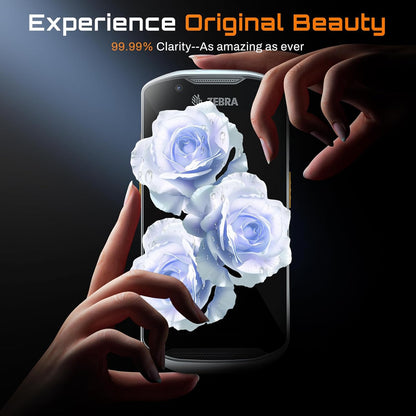 Screen Protector for Zebra TC51 TC510K TC52 TC56 TC57 Barcode Scanner, Tempered Glass [Military Grade Shatterproof & Long-Lasting Durability], Full Coverage, Easy Installation, 2 Pack