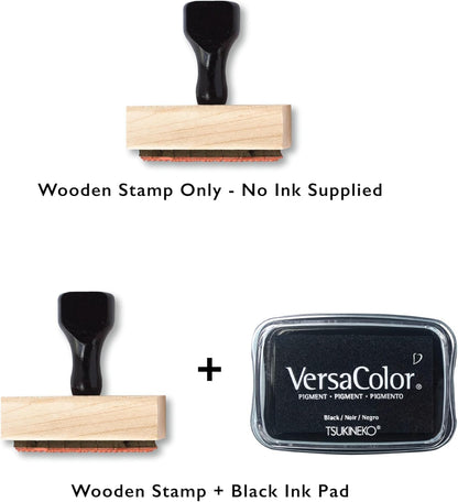 Personalized Bible Verse and Religious Cross Stamp or Book Embosser with Name in Classic Font. Wooden Stamp, Self Inking Stamp or Embosser (Cross Style #1)