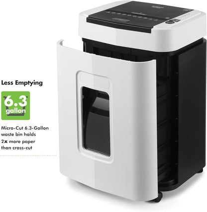 Aurora High Security 150-Sheet Auto Feed Micro-Cut Paper and Credit Card Shredder with 6.3 Gallon Pullout Basket / 60 Minutes/Security Level P-4