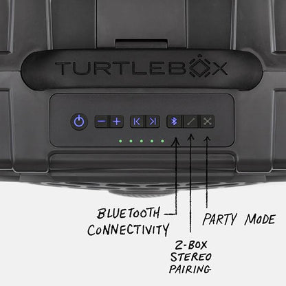 Turtlebox Original Gen 3: Portable Outdoor Bluetooth Speaker – Ultra-Loud (120dB), Waterproof (IP67), Rugged, Impact-Resistant, 3-Day Battery | Party Mode: Unlimited Pairing for Stereo Sound, Gray