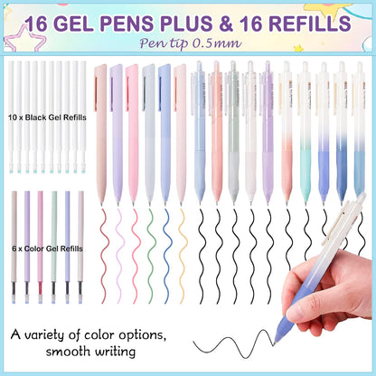 78PCS Aesthetic School Supplies with Cute Pencil Case, Pastel Highlighters Gel Pens Mechanical Pencils Set 0.5 0.7 & 2.0mm, Back to School Supplies Student Stationary Set, Pencil Pouch with Supplies