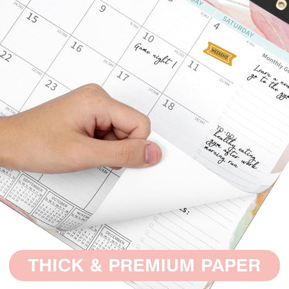 Ospelelf 2025-2026 Calendar Magnetic Desk Wall Desktop Monthly Planner from January 2025 to June 2026 Large To Do Pad with Plastic Cover for Office 17" X 12" Multicolor