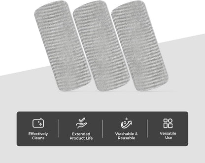 Click Clean 6-Pack Replaceable Felt Pads, Magnetic Whiteboard Eraser Felt Pads, Designed for Click Clean Replaceable Dry Erase Board Eraser, Intended for Classroom, Home and Office Use