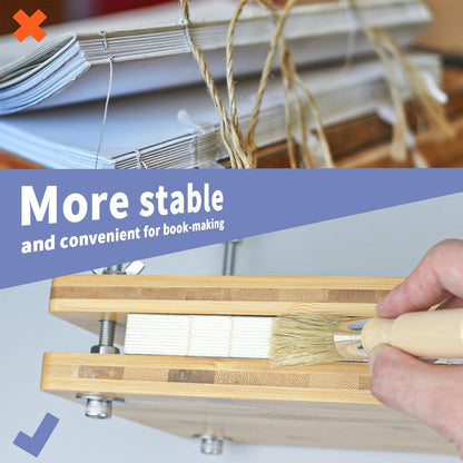 Eohcofys Book Binding Kits, Book Press Binding Materials Tools Bookbinding Kit for Beginners 11.6 x 7.9 Inch