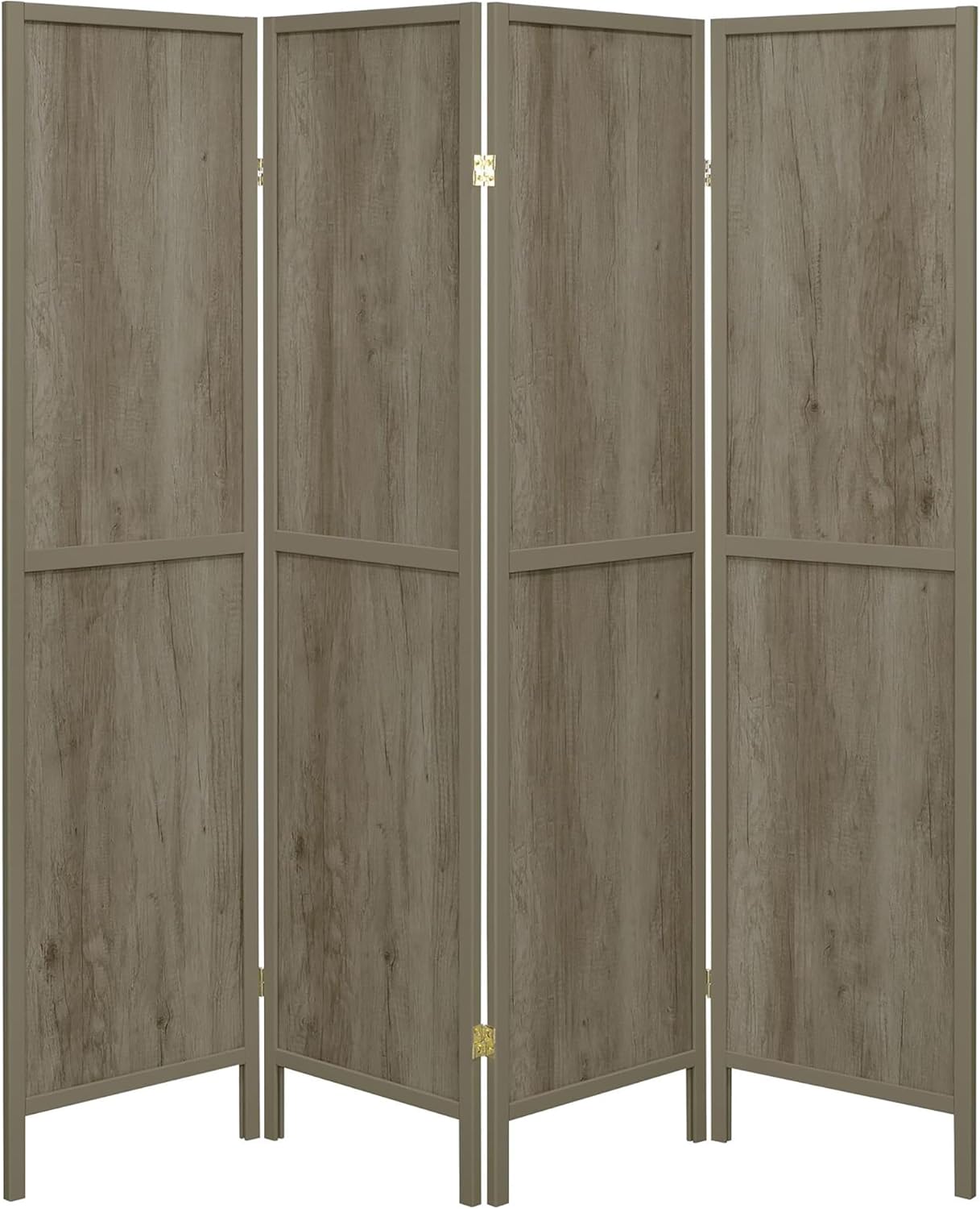 NicBex Room Divider 4 Panel Room Dividers with Sleek Legs Partition Room Dividers and Folding Privacy Screens Wall Divider for Home, Office, Room Separation,69.5" W x 0.75" D x 70.25" H, Light Grey