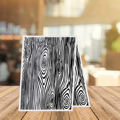 ALIBBON Wood Grain Background Plastic Embossing Folders for Card Making, Wooden Stripes Background Embossing Folders for DIY Scrapbooking, Tree Bark Folders for Paper Craft Photo Album Decorations