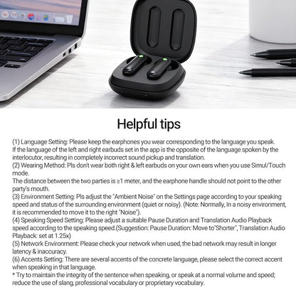 Timekettle WT2 Edge W3 Translator Device,Bidirection Simultaneous Translation, Translator Earbuds with 40 Languages, Real time Translator,Fast Reaction with Revolutionary Al Tech, Online Version
