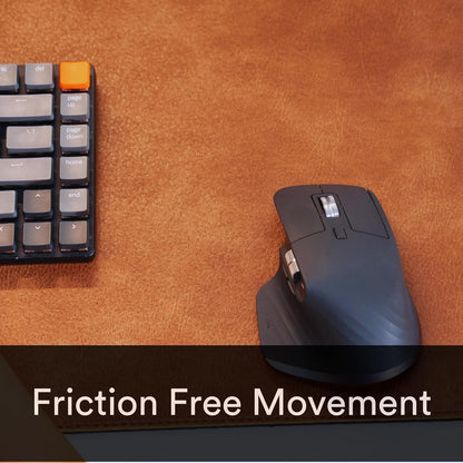 Premium Distressed Faux Vegan Leather Desk Mat | Multifunctional Desk Pad for Home Office | (Brown/Tan, 15.75" x 36")