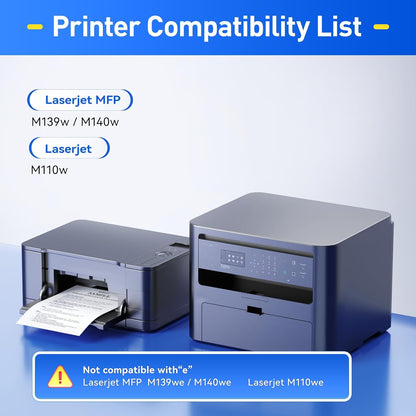 141A W1410A Toner Cartridge Black 2-Pack (with chip) High Yield Replacement for HP 141A W1410A 141X W1410X Toner Cartridges Compatible with HP Laser Jet Pro M110w MFP M139w M140w Series Printer Ink