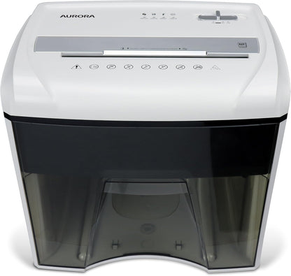 Aurora Desktop Style High-Security Anti-Jam 12-Sheet Micro-Cut Paper and CD/Credit Card/Junk Mail Shredder with 1.8 Gallon Pullout Basket/Security Level P-4