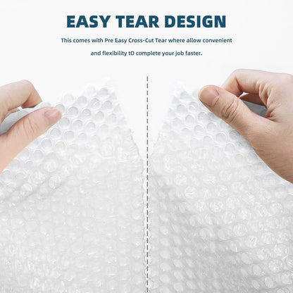 Metronic Bubble Cushioning Wrap 1 Pack 12 Inch x 15ft Total, Dense Bubble Packing Air Wrap Clear Bubble Packing Roll for Shipping and Moving Supplies