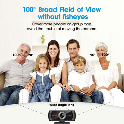 Angetube 1080P Webcam for Streaming, 920 PC Web Camera Calling Video Recording Cam for Windows Mac Conferencing Gaming Xbox Skype OBS Twitch Xsplit GoReact with Microphone & 100-Degree View Angle