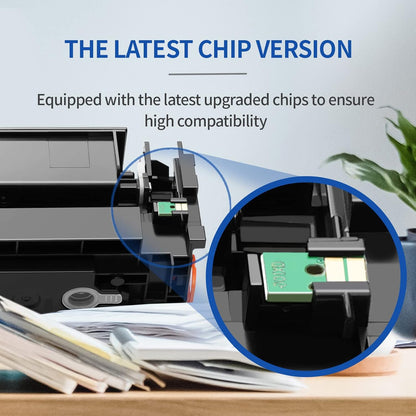 INKCLOUD 054H Black Toner 2-Pack with Chip Compatible Canon 054H 054 Black Toner Work with Canon Color ImageClass MF644Cdw MF642Cdw LBP622Cdw MF642c MF641cw Printer (Black, 2-Pack)