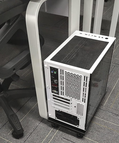 PC Stand for Floor Computer Tower Stand Cart Floor PC Stand CPU Holder with 4 Caster Wheels Under Desk,NO Assemble (Black)