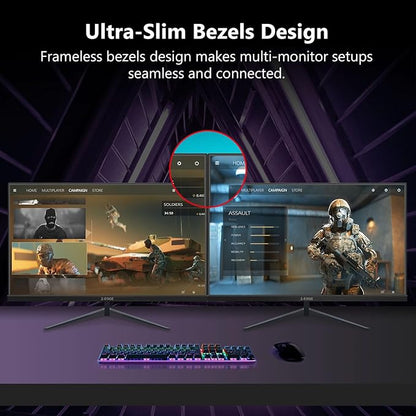 Z-Edge 24.5 inch 300Hz 280Hz 240Hz Gaming Monitor, UG25S FHD 1080p, Ultra Fast MPRT 1ms, IPS Monitor Gaming, PC Computer Monitor, 16.7M Colors, DP x2, HDMI x2