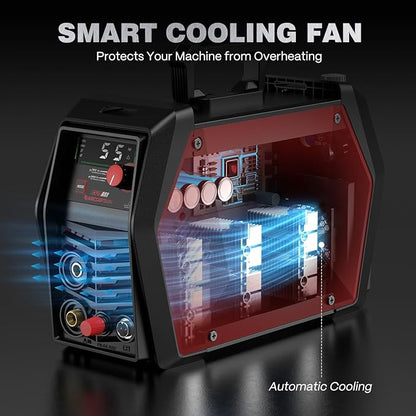 ARCCAPTAIN iControl CUT55 Pro Plasma Cutter, [APP Control] 55 Amp Non-Touch Pilot Arc 120V/240V Plasma Cutter Machine, Large LED Display and 2T/4T, 3/4 inch Maximum Cut, DC Inverter IGBT