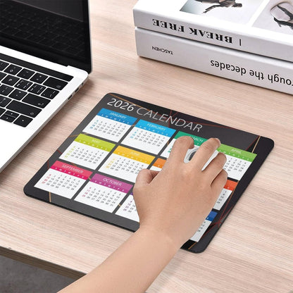 Mouse Pad 2026 Calendar,Computer Mouse Pads Calendars Non-Slip Rubber Desk Mat Mousepad Gaming Office Keyboard Mat (9.45x7.87 in) (Multi2)