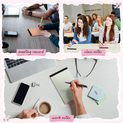 Fuutreo 12 Pcs 5" x 8" Legal Pad Writing Notepads 50 Sheets Small Legal Pad Narrow Ruled Multiple Color Lined Paper for School College Office Supplies Work (Pastel Colors)