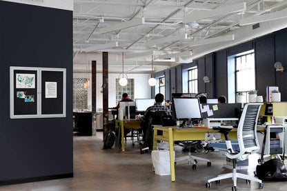 Ghent 36"x36" 1-Door indoor Enclosed Recycled Rubber Bulletin Board, Shatter Resistant, with Lock, Satin Aluminum Frame,Black (PA13636TR-BK) ,Made in the USA