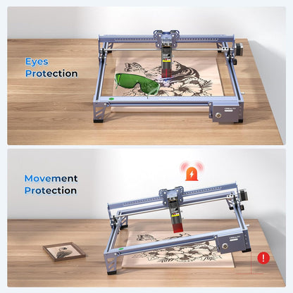 CREALITY FALCON 7500mW Laser Engraver, Laser Engraver and Cutter Machine for Beginners, Wood, Metal, DIY, Active Stop, Compresed Spot 0.06mm, 15.7"*16.3" Workspace