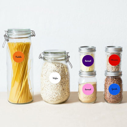 10 Colors Dot 2 Inches Labels Self-Adhesive Colored Circle Color Coding Stickers Waterproof Small Round Tag for Office Inventory 80 Pieces