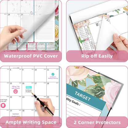 Ospelelf Desk Calendar 2025-2026 Large 22'' x 17'', Monthly Desktop Calendars, 18 Month Family Calendars, Use Jan 2025 - June 2026