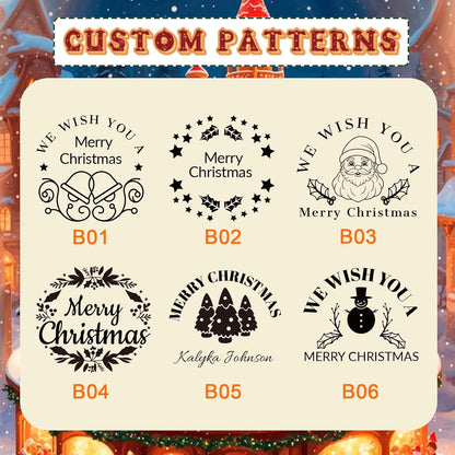 HDSD Custom Book Embosser,Personalized Your Name & Design,for Envelopes,Wedding Invitation,Christmas Book Embosser and More,Craft Your Own Elegant Book Stamps for Bibliophiles & Gift Giving