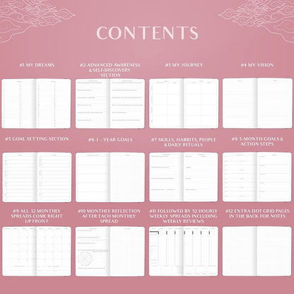 Legend Planner PRO Hourly Schedule - Weekly & Daily Organizer with Time Slots. Appointment Book Journal for Work & Personal, A4 (Hot Pink)