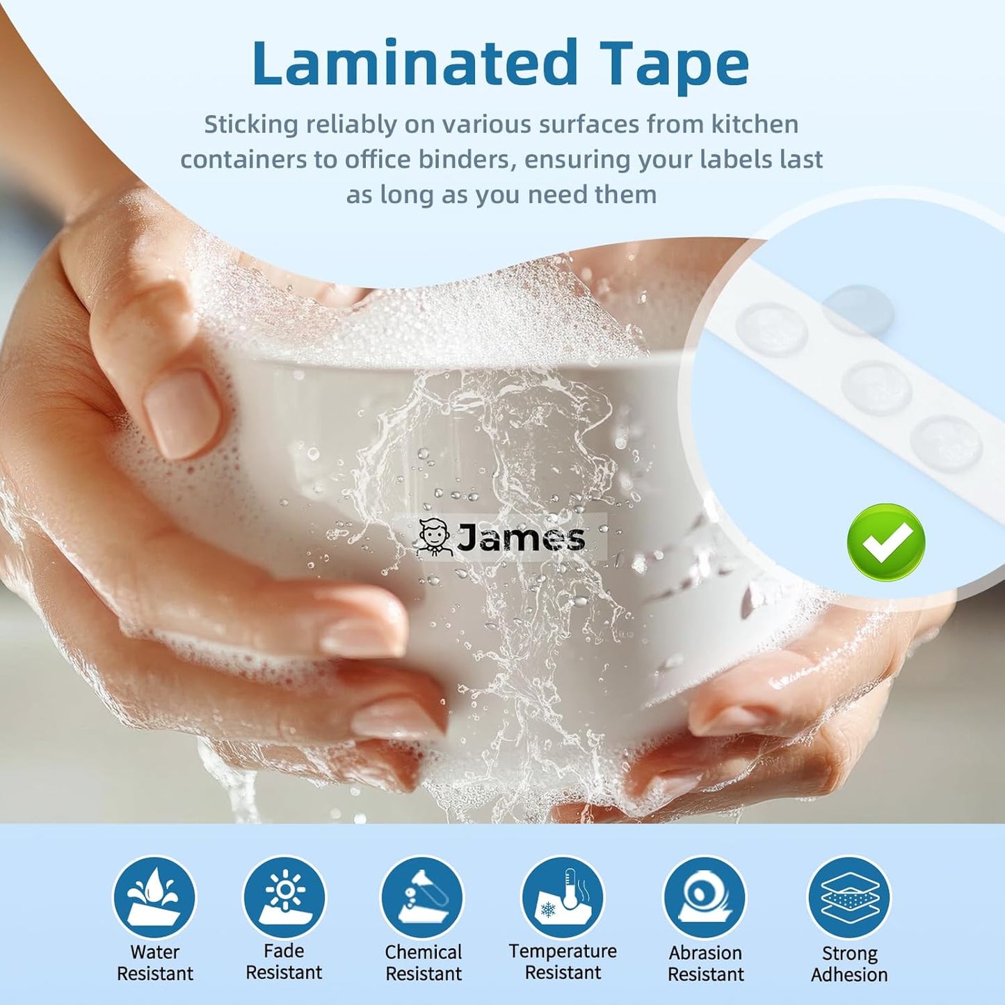 Label Maker Tape Clear TZe TZ Tape 12mm 0.47 Laminated TZe-131 Replacement for Brother P-Touch Label Tape Black on Clear TZe131 for Ptouch PT-D220 D210 H110 1180 1280 1890 Refills, 4-Pack