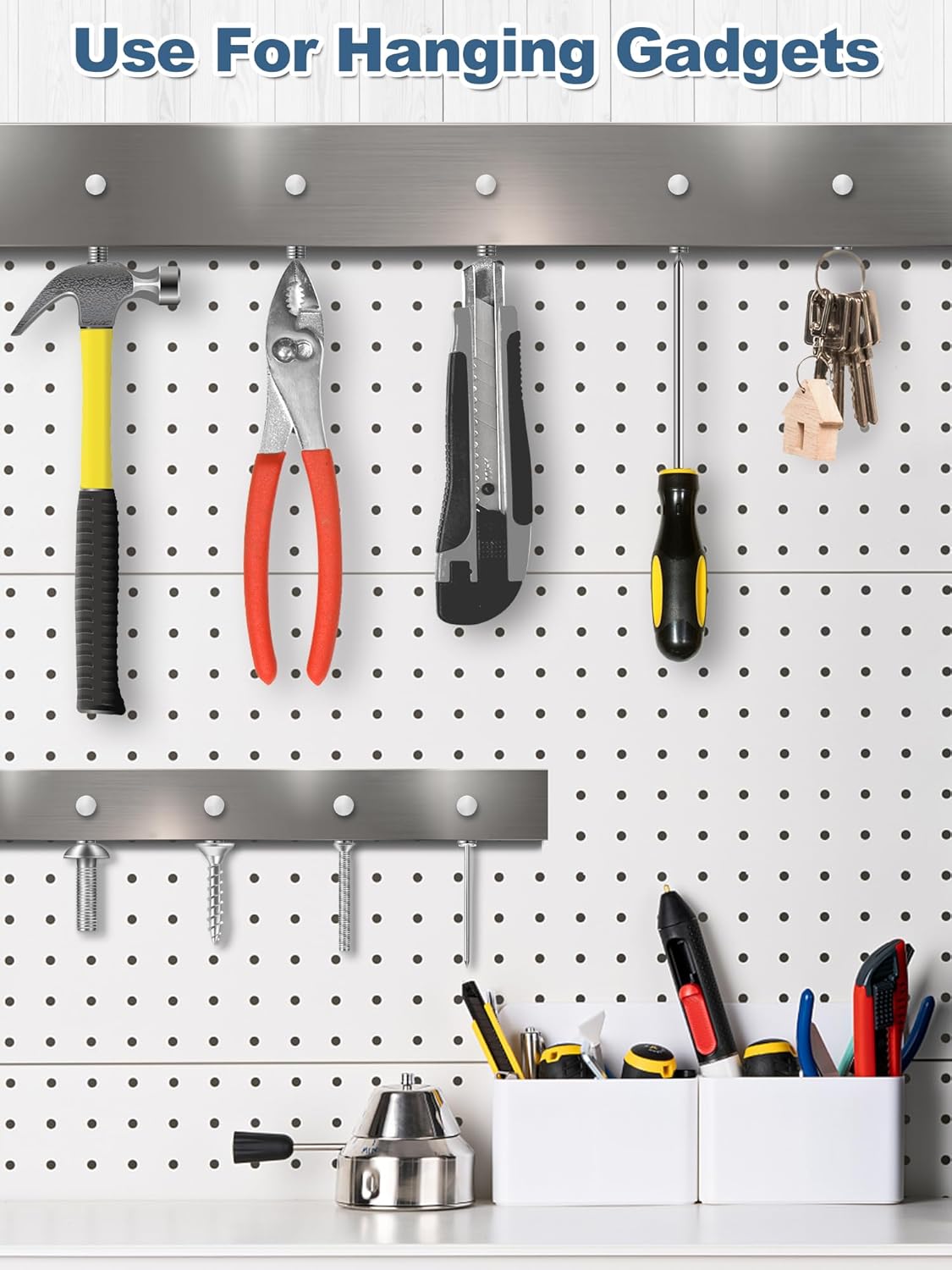 SMARTAKE 320 Pcs Refrigerator Magnets, 6x2mm Small Round Fridge Magnet, Multi-Use Premium Neodymium Office Magnets for Fridge, Whiteboard, Billboard in Home, Kitchen, Office and School (Silver)