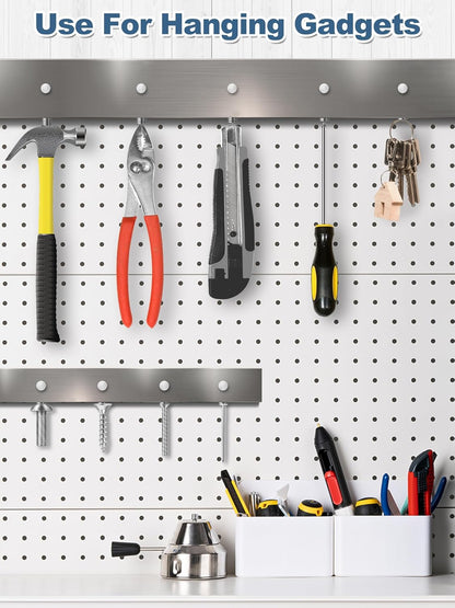 SMARTAKE 320 Pcs Refrigerator Magnets, 6x2mm Small Round Fridge Magnet, Multi-Use Premium Neodymium Office Magnets for Fridge, Whiteboard, Billboard in Home, Kitchen, Office and School (Silver)