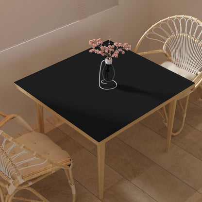 Leather Table Cover,1.8mm Thick,42x42 Inch Table Protector,Table Protector for Dining Room Table,Dining Table Cover,Table Cover Protector,Dining Table Protector Rectangle(Black+Gray,42x42)