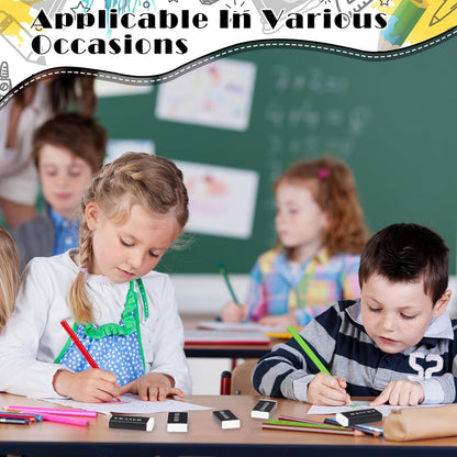 300 Pieces White Pencil Erasers Bulk Soft Art Erasers Pencil Erasers Large Rubber Erasers for Drawing Kids Student Artist Office Home Classroom Writing 1.8 x 0.8 x 0.3 Inch