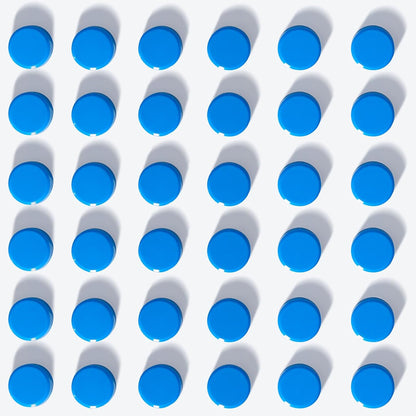 Fridge Magnets, 40 Pcs Heavy Duty Round Magnets for Whiteboard, Fridge, Locker, Office, Classroom - Blue
