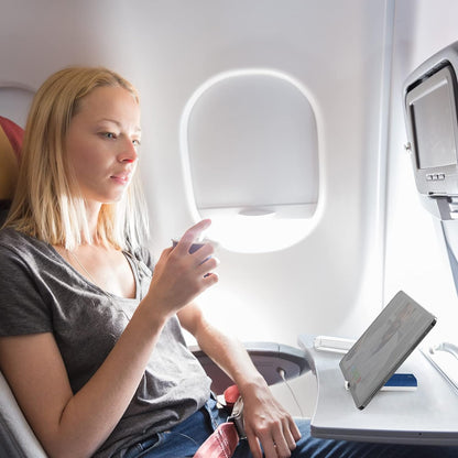 CLICK CLEAN Touchscreen Mist Cleaner, Screen Cleaner, All in One Screen Cleaner Spray with Microfiber and Phone Stand for All Phones, Laptop and Tablet Screens (Dark Blue)