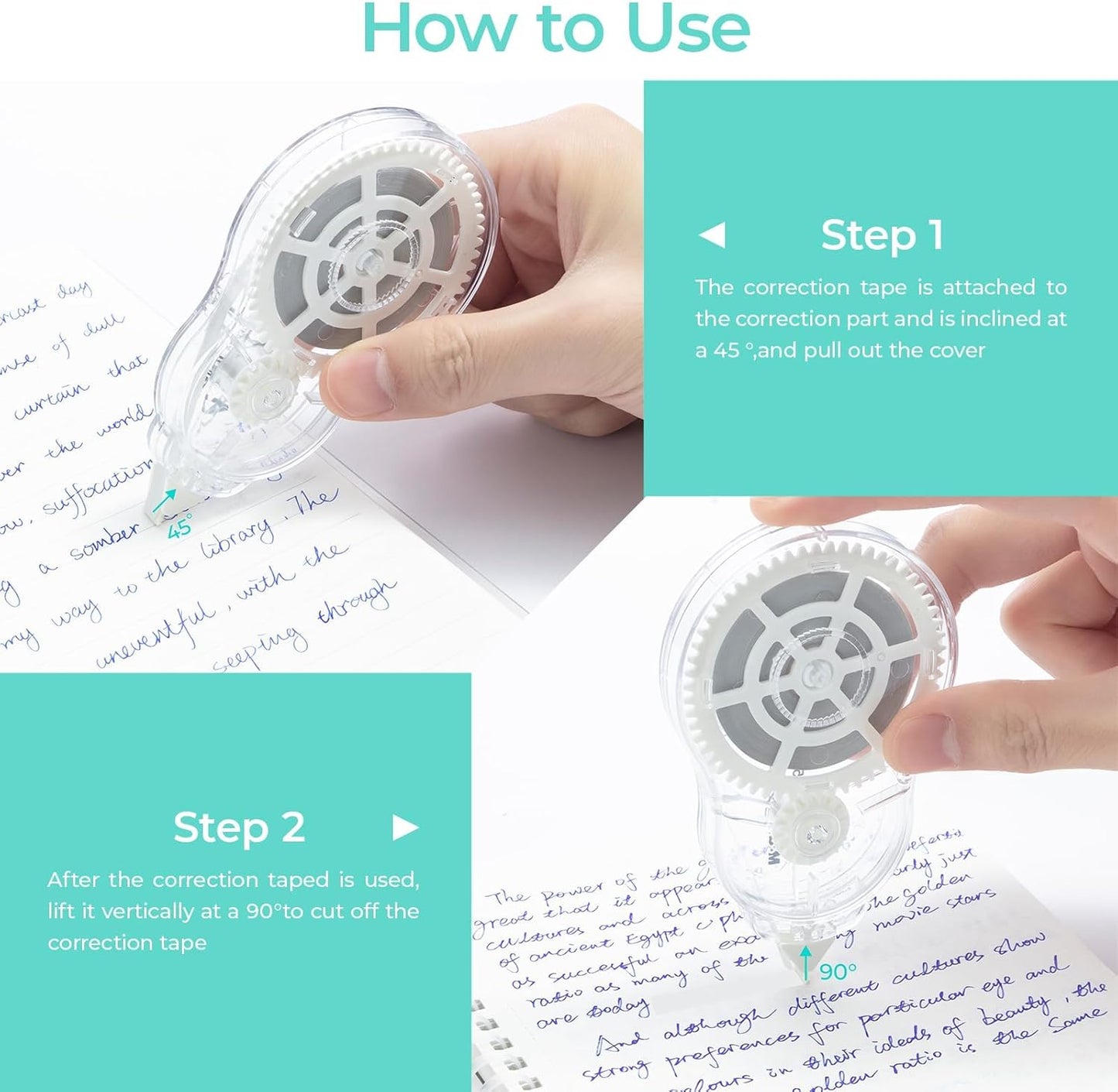 M&G 5 pack Correction Tape，131.2 Feet correction tape, Total 656FT/200M, Easy to Use Applicator for Instant Corrections, Study Supplies and Office Products