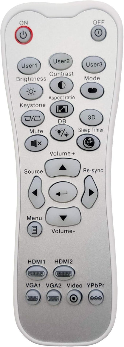 BR-3001B Projector Remote Control for Optoma GT1080HDR, HD143X, HD146X, HD243X, HD29H, KHD38+, UHD35STx, UHD35x, UHD38, UHD38x, UHD42, UHD50X, UHD65, UHZ65, UHZ65LV